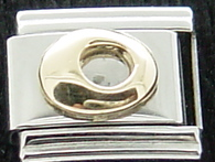 Gold Letter O - Talexia Letter enamel Italian charm